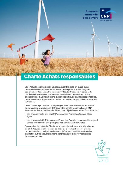 Téléchargez notre charte achats responsables (PDF)