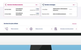 Ecran de l'Espace personnel